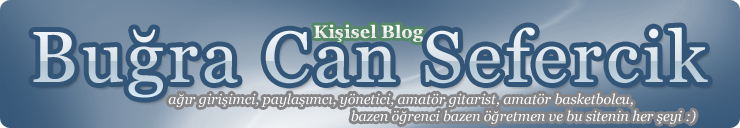 Buğra Can Sefercik'in Kişisel Blogu