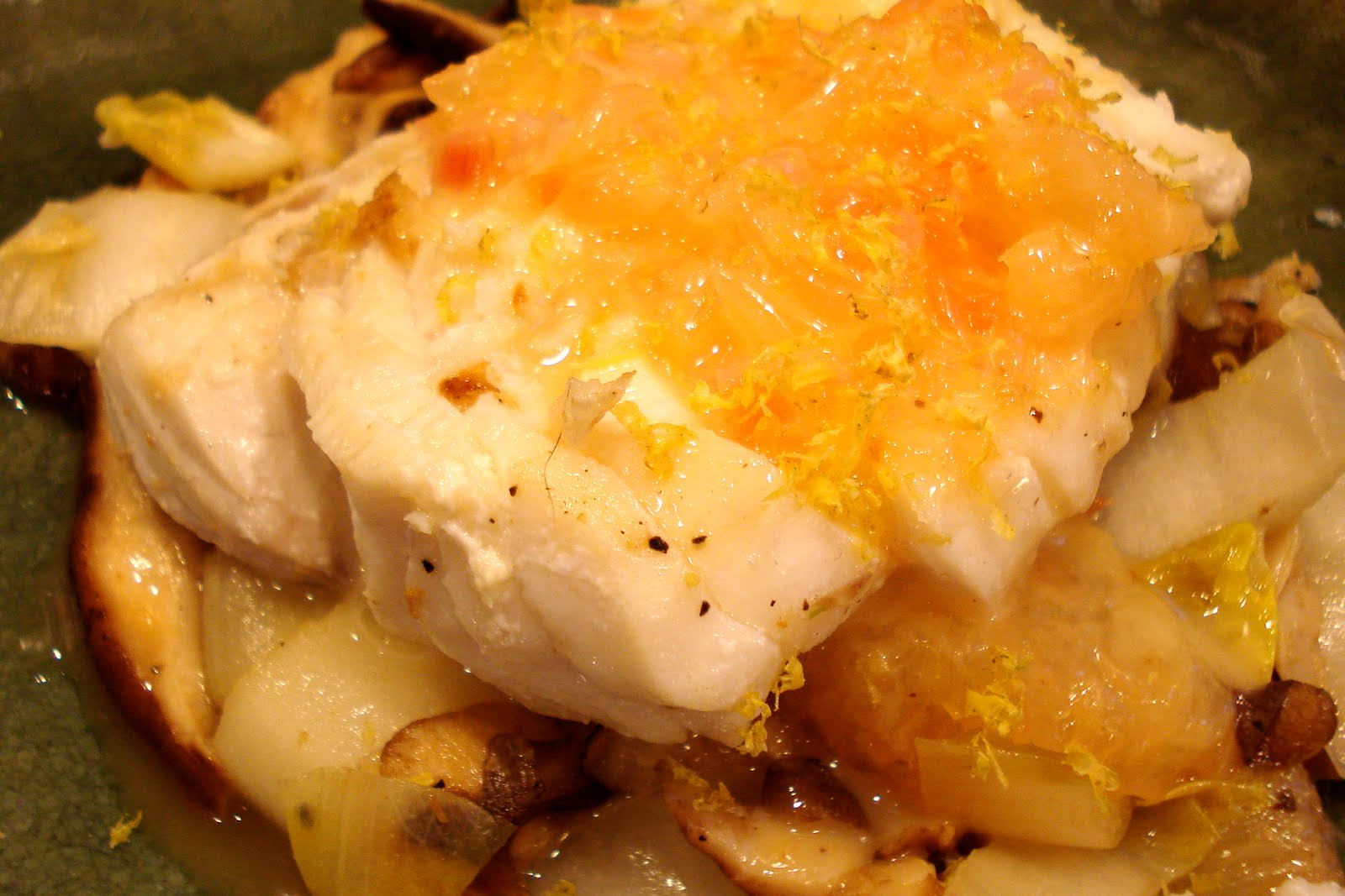 Melissa Cooks Gourmet Halibut with Grapefruit Beurre Blanc