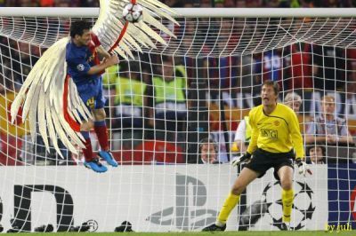 Funny Messi Picture, Angel version