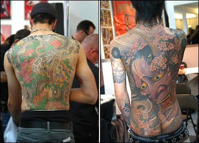 Man Body Back Tattoos 