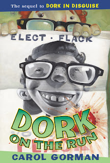 Book Cover Art for Dork on the Run by Carol Gorman