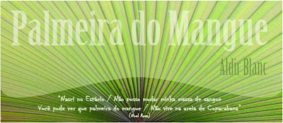 logomarca do blog PALMEIRA DO MANGUE, de Aldir Blanc