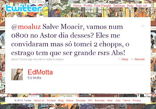 retirado do TWITTER de Ed Motta