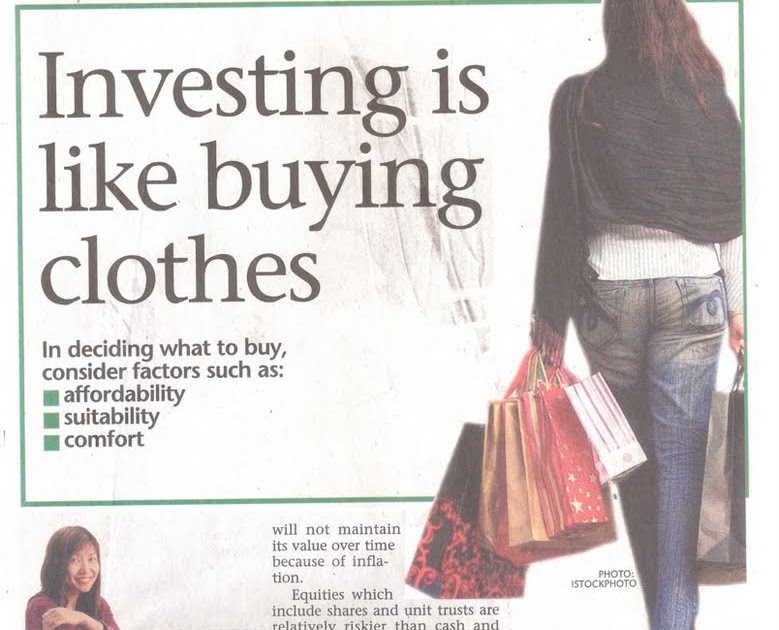 investing buying clothes