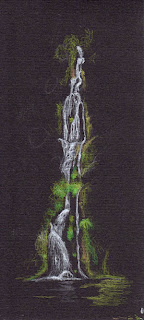 Waterfall Sketch by Jennifer Rose Phillip