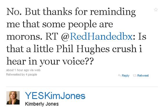 Kim Jones Yes. YES Network's Kim Jones does