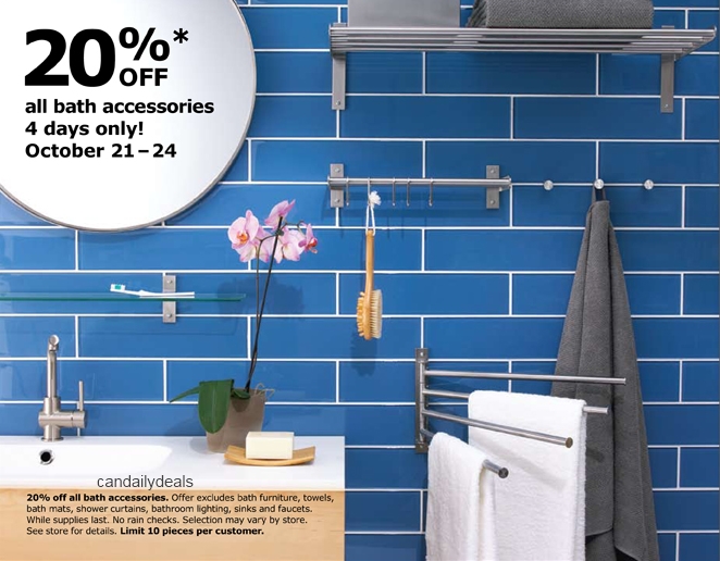 Canadian Daily Deals Ikea Canada 20 Off Bath Accessories Oct