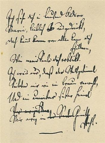 Tempel Der Letteren Facsimile Van Een Novalis Gedicht In Handschrift