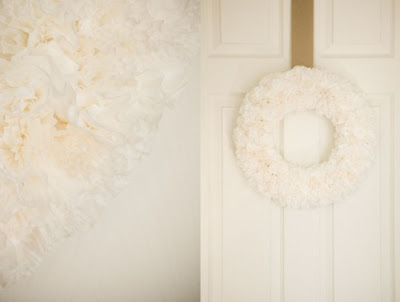 Cupcake liner wreaths