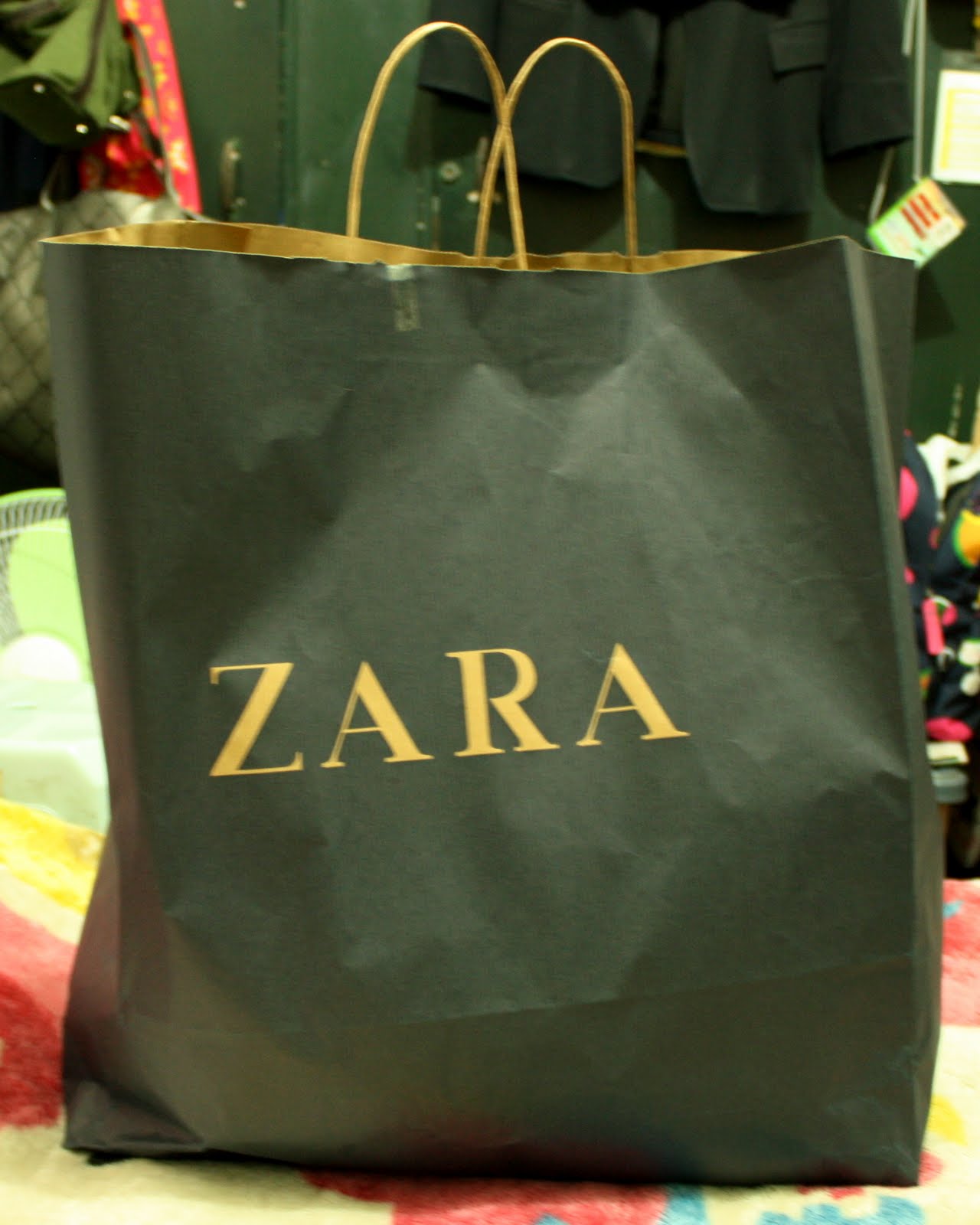 zara paper bag