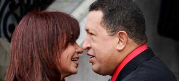 CFK y Hugo Chávez Frías