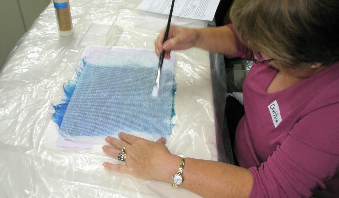 Madness and mess Silk paper making class