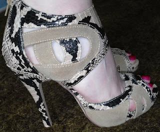 Peacocks snakeskin shoes
