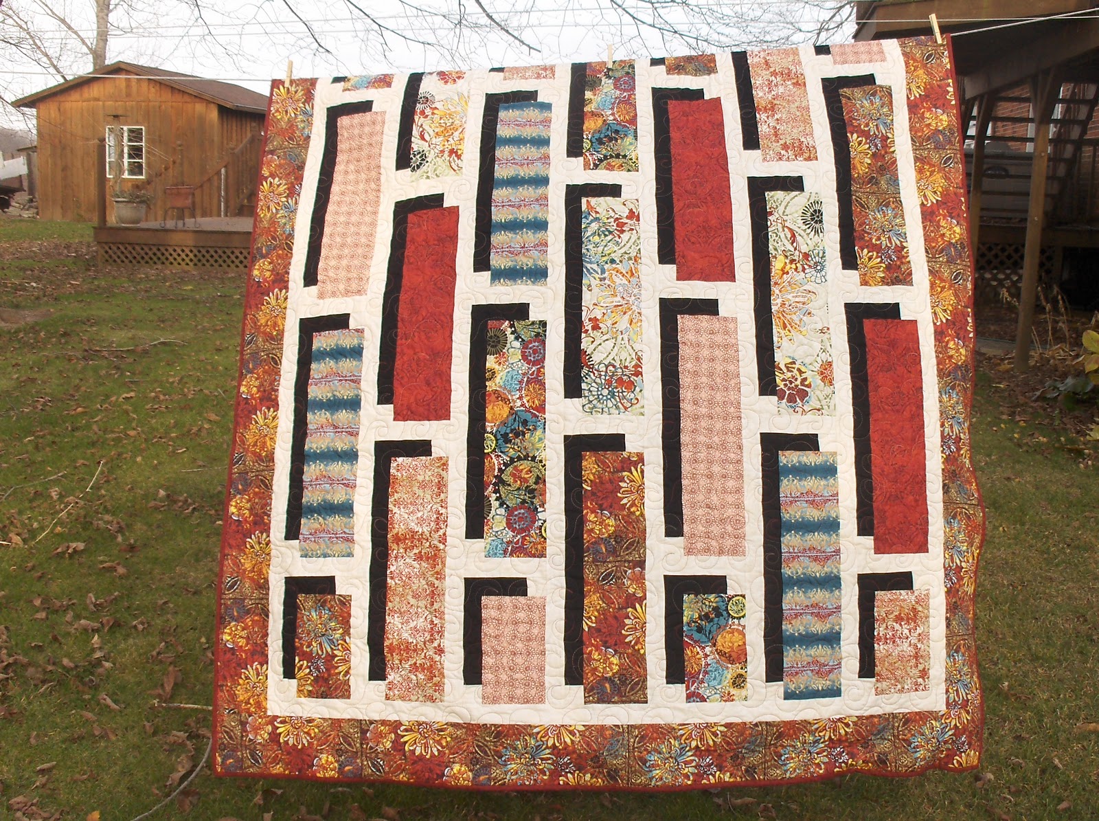 Quilting "Shadowbox" Quilt