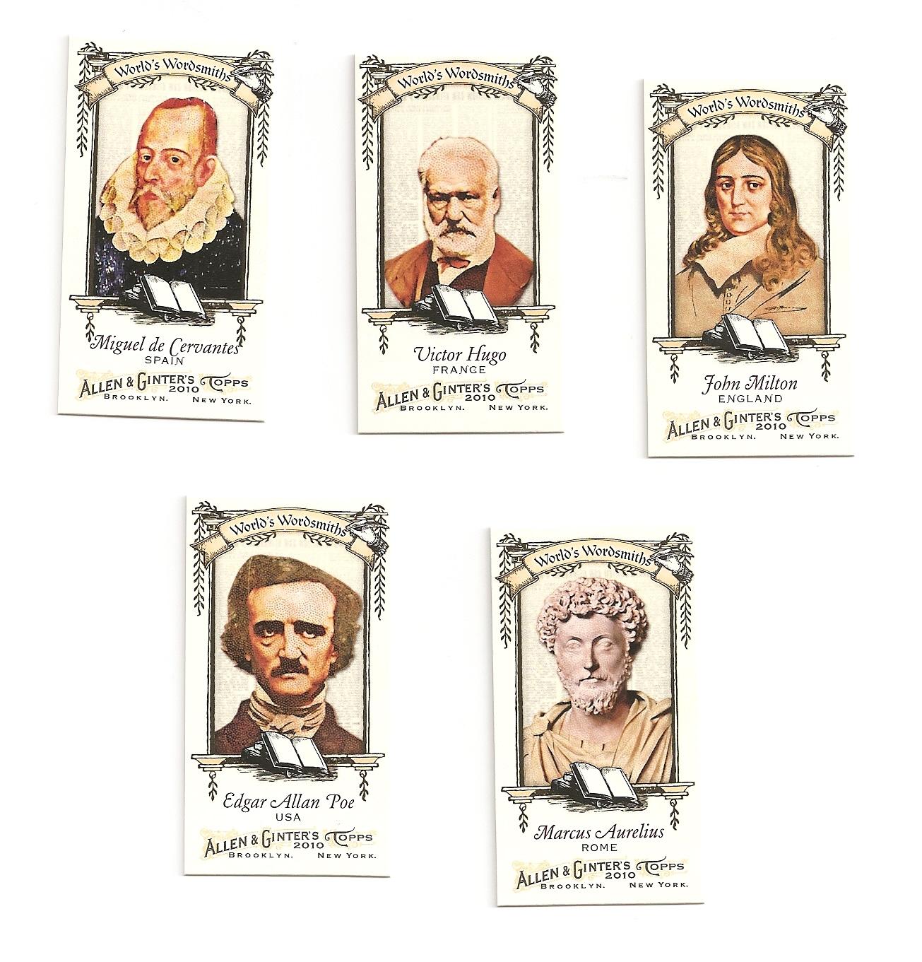 Edgar Allen Poe WGWS11. Marcus Aurelius. This set is the least appealing to