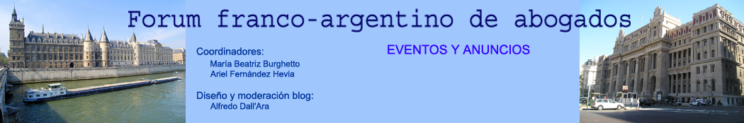 Forum franco-argentino de abogados - Eventos