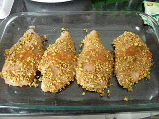 Frango em crosta de Pistache e risoto de agrião!!! 7