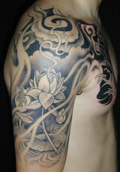 tribal tattoo designs for men half sleeve lotus half sleeve tattooing designs