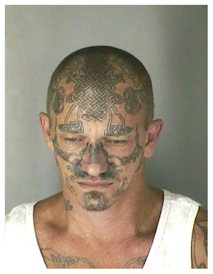 face tattoo. face tattoo
