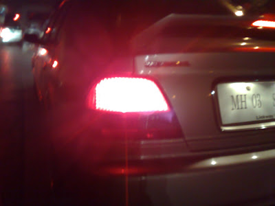 Tail light with the Blurr Effect. Close-Up Mode.