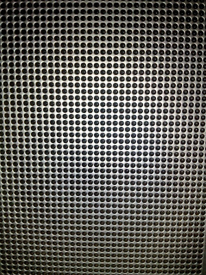 Metallic Grid Speaker Panels of my TV