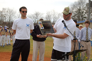 Montgomery Catholic Dedicates Baseball Field in memory of Brannon Cochran '99 2