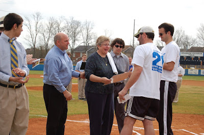 Montgomery Catholic Dedicates Baseball Field in memory of Brannon Cochran &#039;99 1