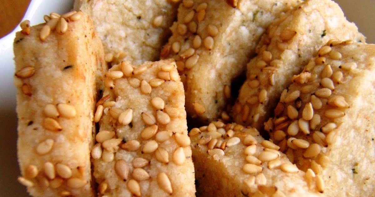 Julia's (Vegan) Kitchen Savory Sesame Herb Shortbread Cookies