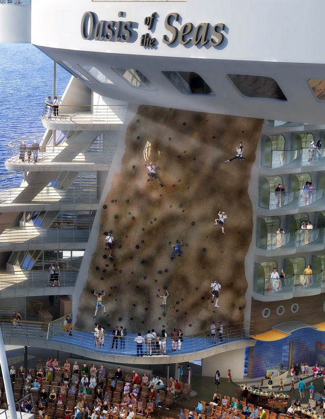oasis of seas. Climbing Wall On Oasis Of The