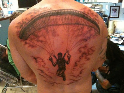 My friends' tattoo. If anyone has a paragliding related tattoo, 