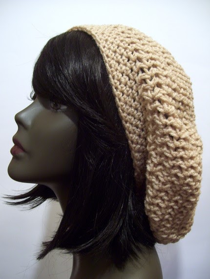 Knots and Loops Easy Slouchy Hat Crochet Pattern revised 
