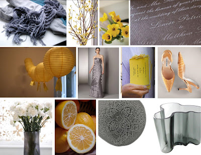The Awesometastic Bridal Blog Steel Gray and Yellow