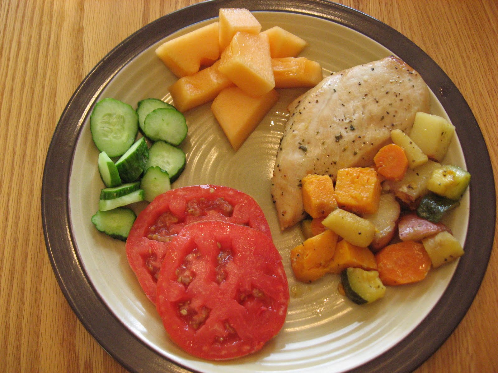 Roasted LemonGarlic Chicken with Veggies Thriving Home