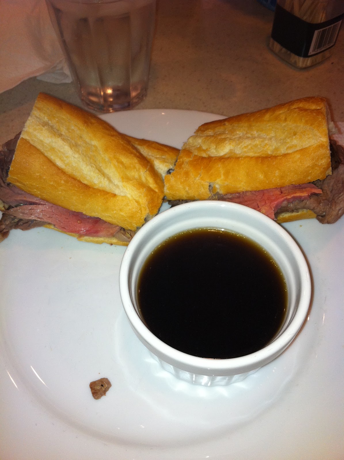 Sweet Life Savory Food Leftover Prime Rib French Dip Sandwich