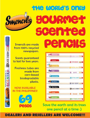 Smencils - smelly pencils!! Made from 100% recycled newspaper. Cotton  candy, Cinnamon, Tropical berry, Watermelon, Bubble gu…