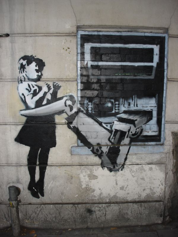 banksy artist. by graffiti artist Banksy