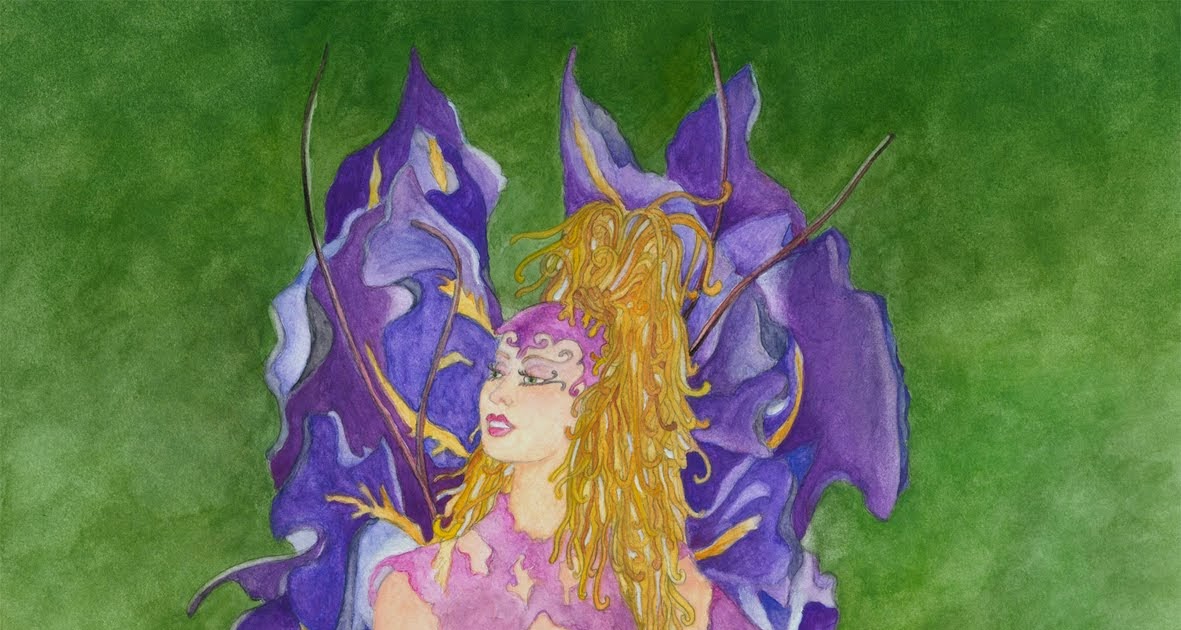 Beauty & Details The Art of Maria Senkel Japanese Iris Fairy WIP