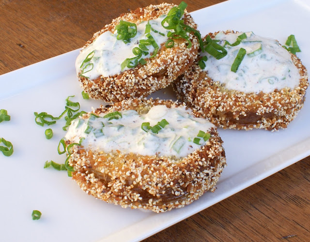 Authentic Suburban Gourmet Fried Green Tomatoes with Spicy Buttermilk