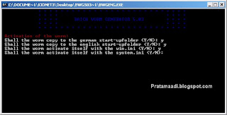 Membuat Virus Batch Dengan Worm Generator