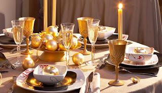 dorada mesa navidad - Decorar la mesa de Navidad...