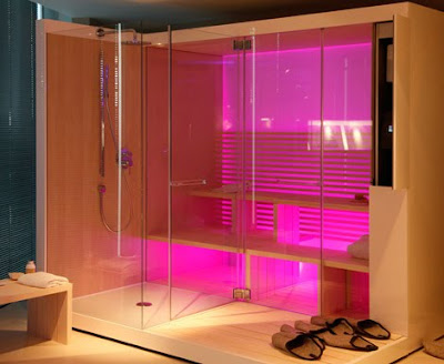 New Modern Design Sauna with Shower
