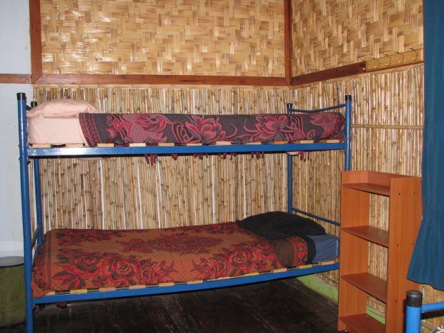 Shared room in the Uma Jaqi Surf Hostel