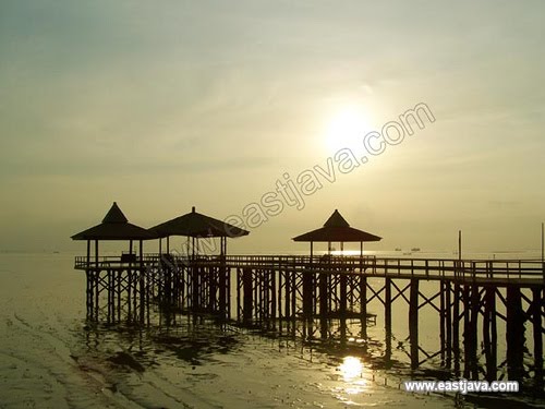 Wisata Pantai Kenjeran Lama Surabaya City East Java