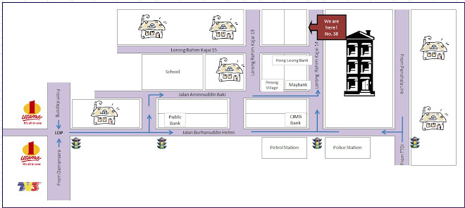 Map to Our Cottage...