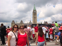Mãe e eu no Canada Day