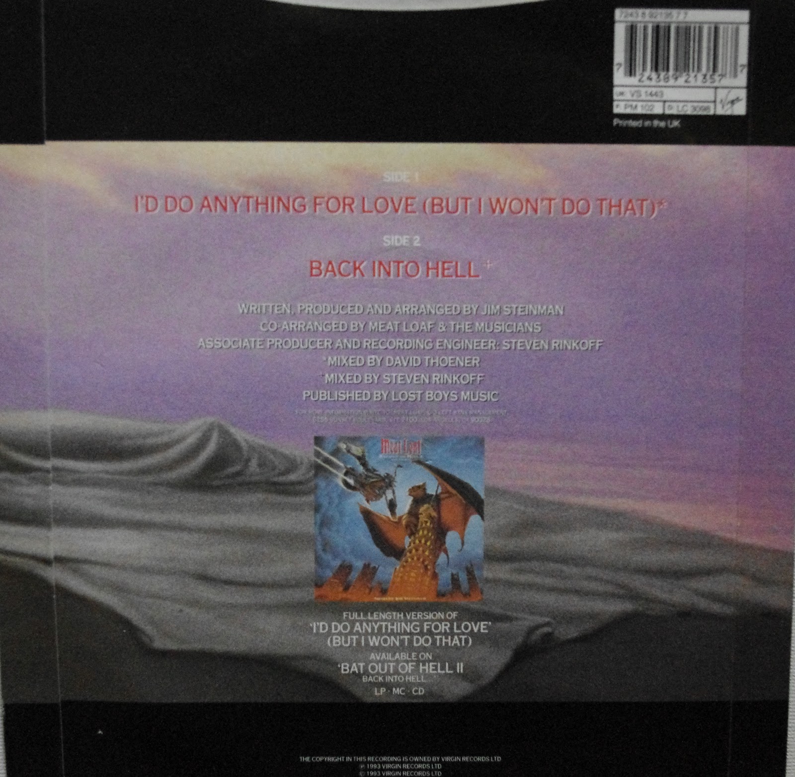 Meat Loaf Vinyl, Singles 7"/12" and other stuff Meat Loaf I´d