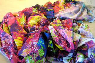 fabric knot poke glue string beads diy