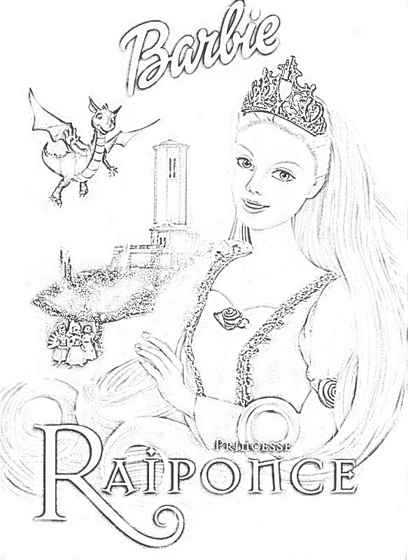 Coloriage Barbie Cheval Magique  Liberate