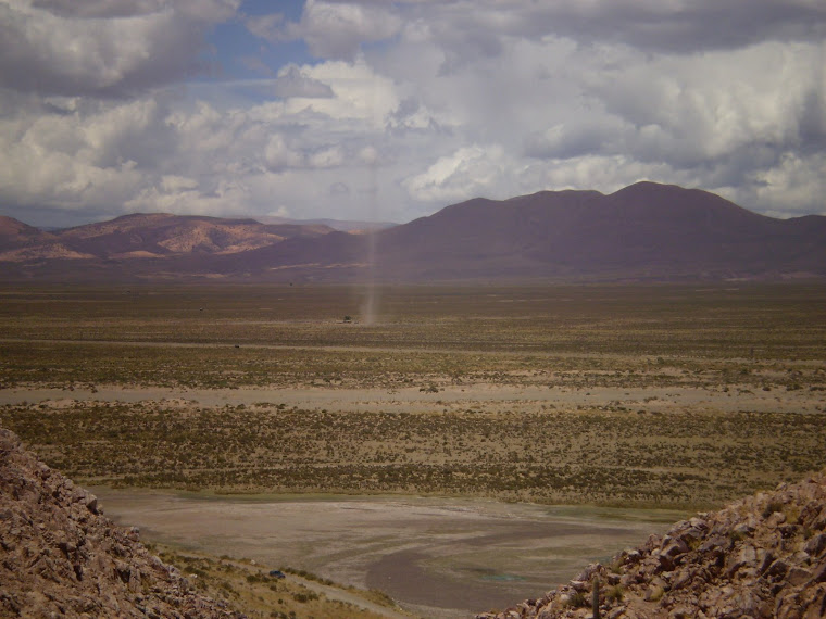 Remolino visto desde la cumbre del Huancar