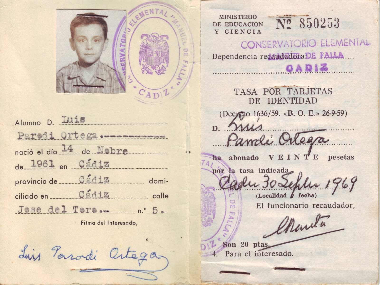 carnet de estudiante